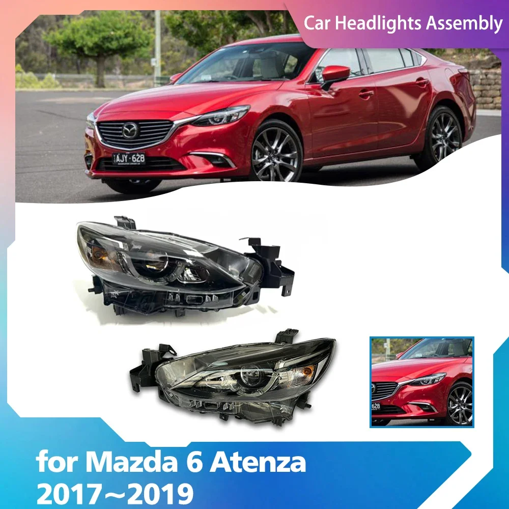 Car Headlights Assembly for Mazda 6 Atenza GJ1 GL 2017 2018 2019 Side Fog Lights Map Halogen Corner LED Lamp Warning Accessories