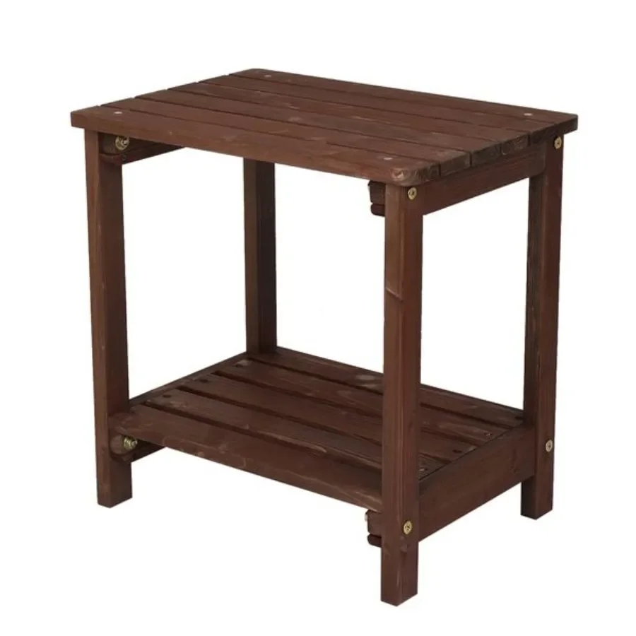 

Rectangular Wood Side Table Light Brown