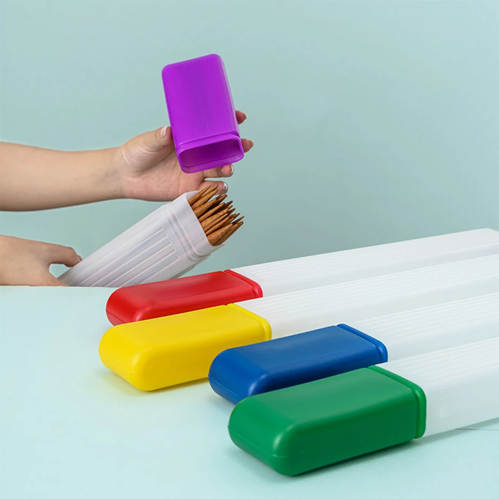 

5pcs Knitting Needle Storage Box Lightweight Durable Sewing Tool Organizer For Cross Stitch Needles Embroidery Sewing Tool