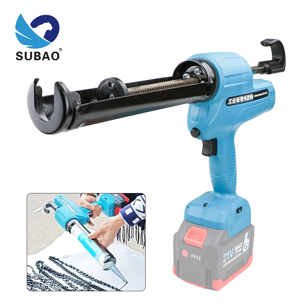 SUBAO 310ml lithium battery glass glue gun fully automatic structure door and window hard glue gun filling and gluing machine