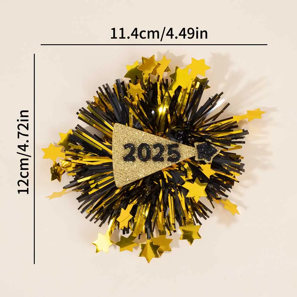 2025 New Year Party Hair Clips Girls Christmas Party Hair Accessories Kids Barrettes Glitter Hairpins Children Hair Ornaments