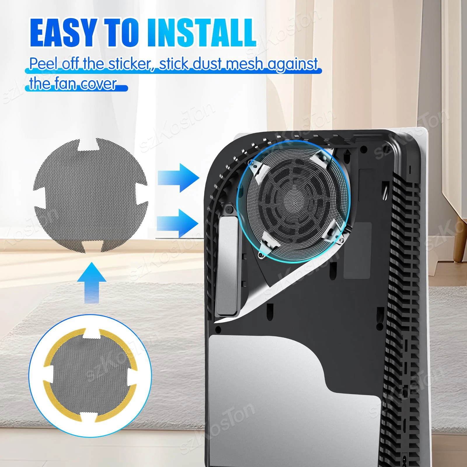 Tapones antipolvo PS5 - Kit silicona con mangas para Slim Pro