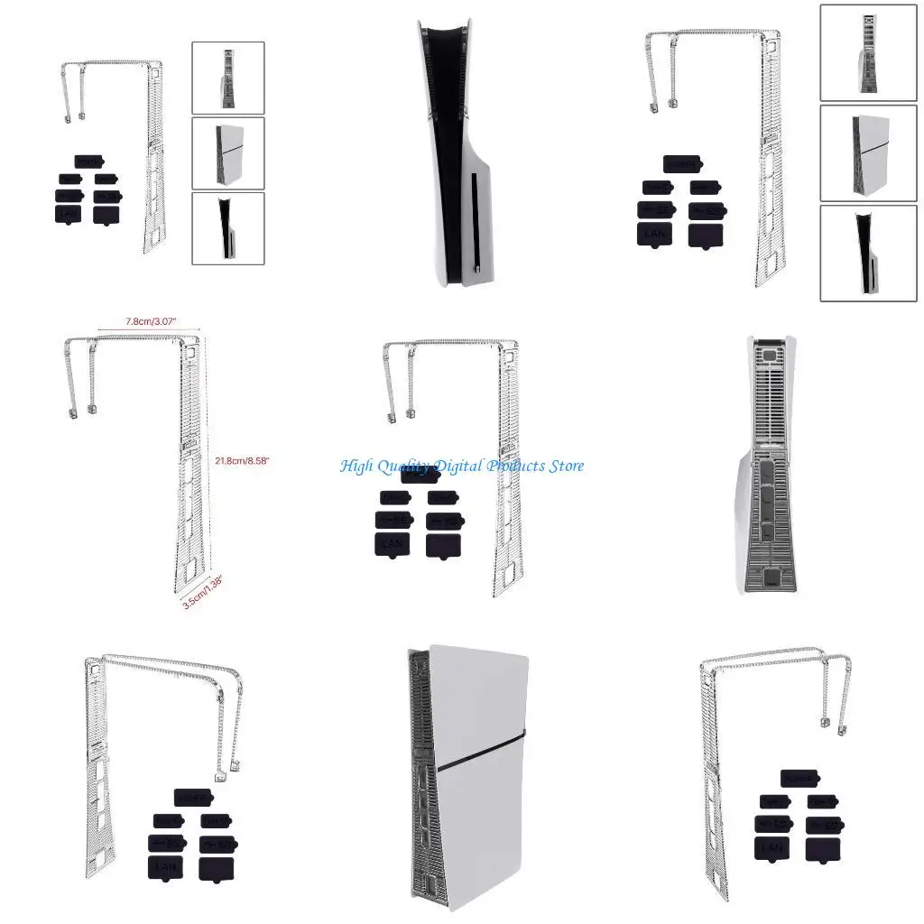 

U2JE Dust Cover Net for Slim Silicones Dust Net Consoles Easy Installation Dust Filter AntiDust and Pet Hair