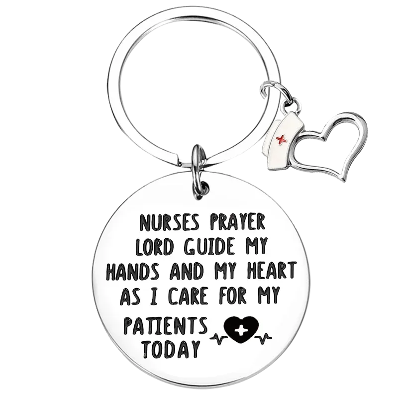Cute Nurse Week Day Nurse Graduation Gift Keychain Nursing Student Nurse Practitioner Inspirational Gift Key Chain Pendant
