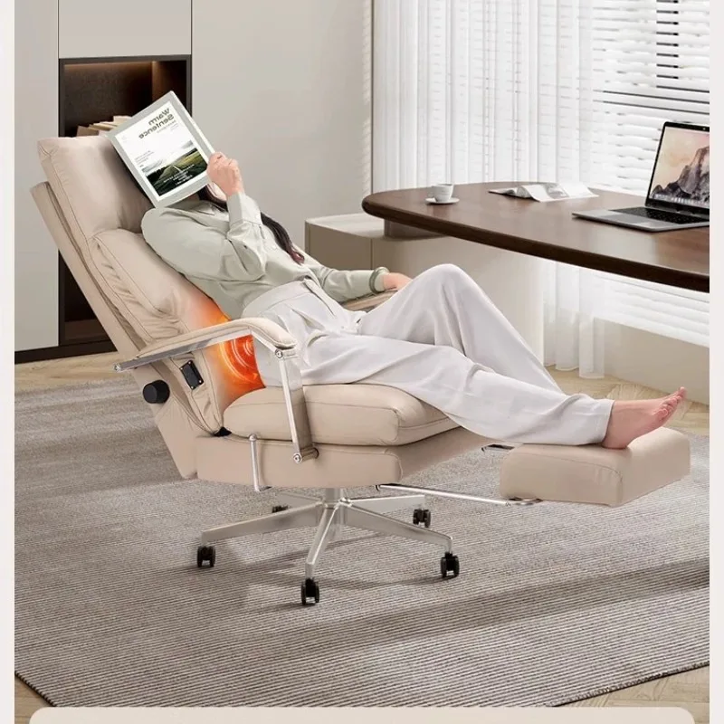 E76 Leather Boss Chair Office Chair Sofa Seat Ergonomic Backrest Gaming Computer Chair Comfortable