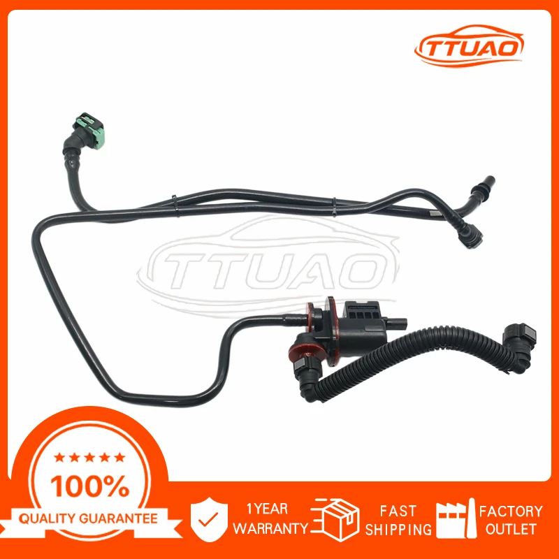 Válvula de Vacío para Purga de Canister L1M3-9B325-BC L1M39B325BC con Tubo para Ford Explorer CTW 2020 2021 2022, Repuestos Automotrices