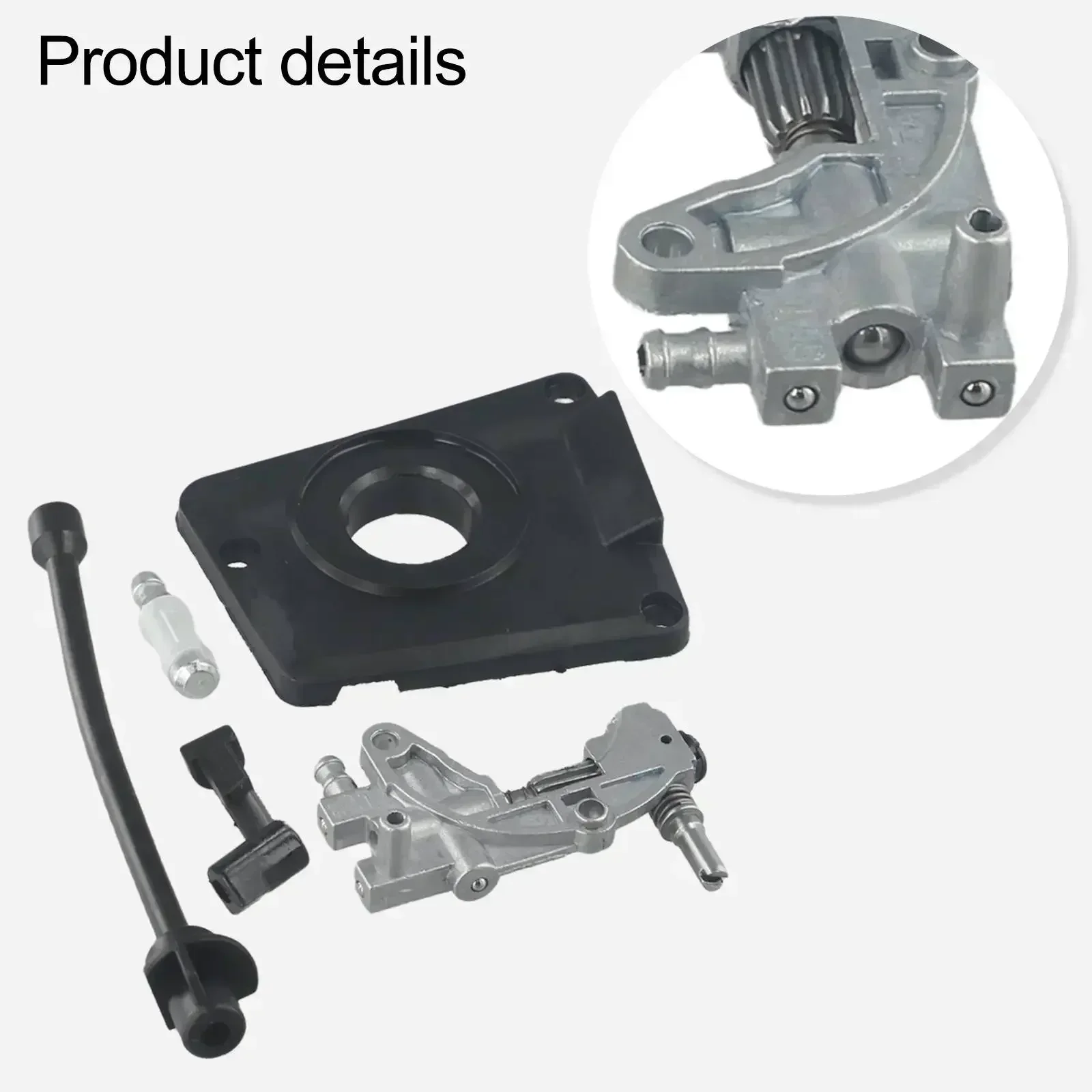 Imagem -04 - Kit de Serviço de Óleo Bomba de Acionamento de Óleo Sólido Engrenagem sem Fim Conjunto de Ferramentas Elétricas de Jardim para Motosserra Chinesa 4500 5800 45cc 52cc 58cc Tampa da Bomba