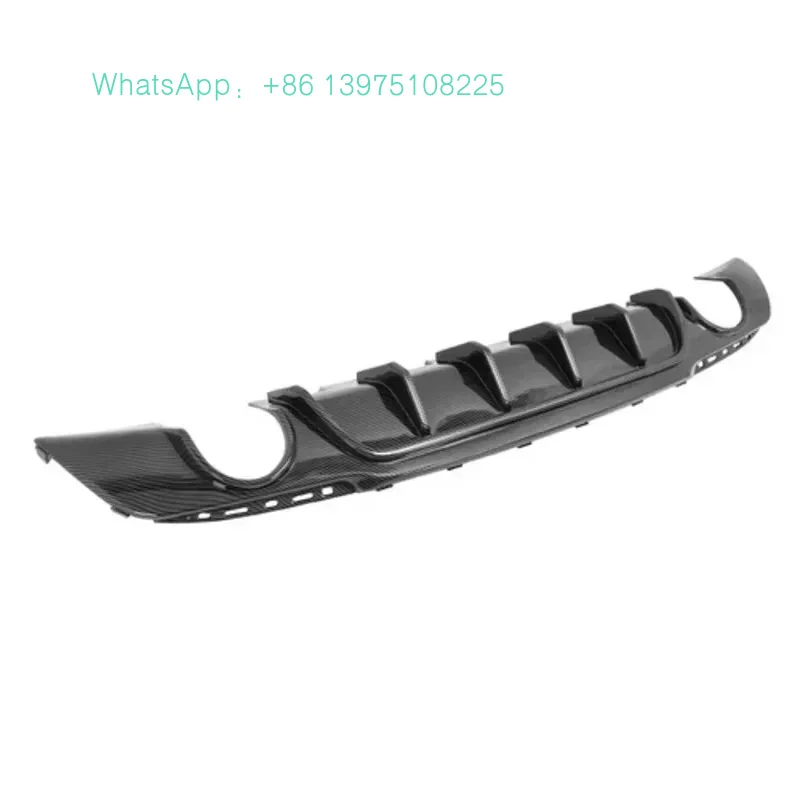 

Auto Part Carbon Look Exhaust Shark Fins Rear Bumper Lip Diffuser 2015-2023