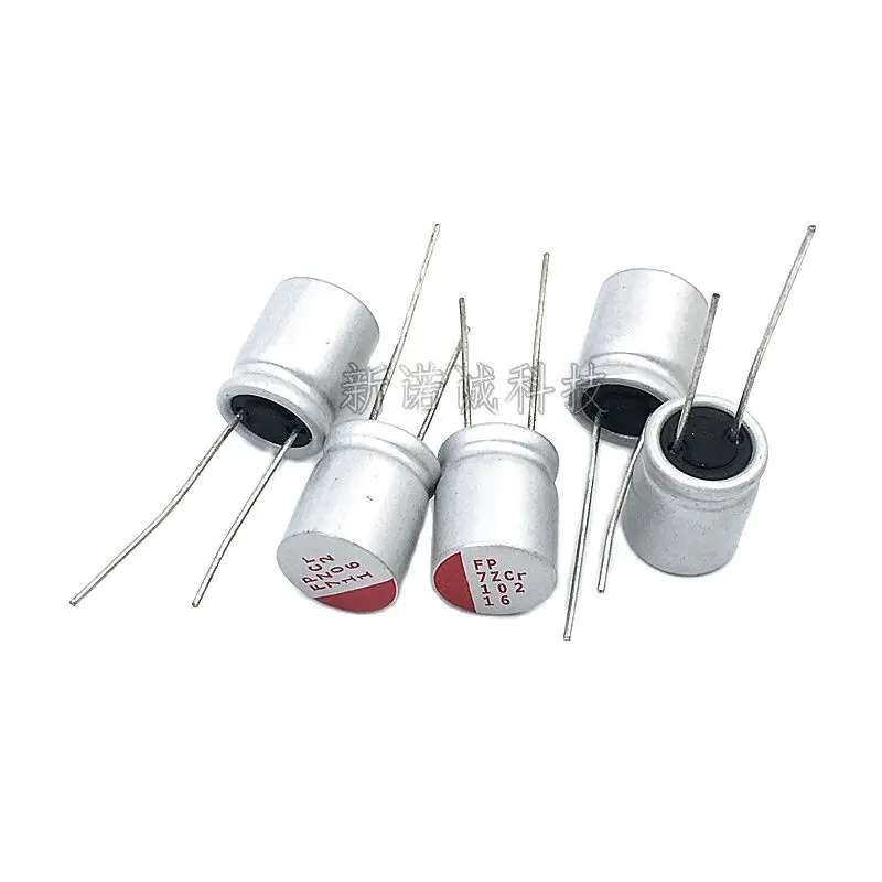 

10pcs/solid capacitor 16V 102 16V 1000UF volume 10X12 FP in-line solid state electrolysis new