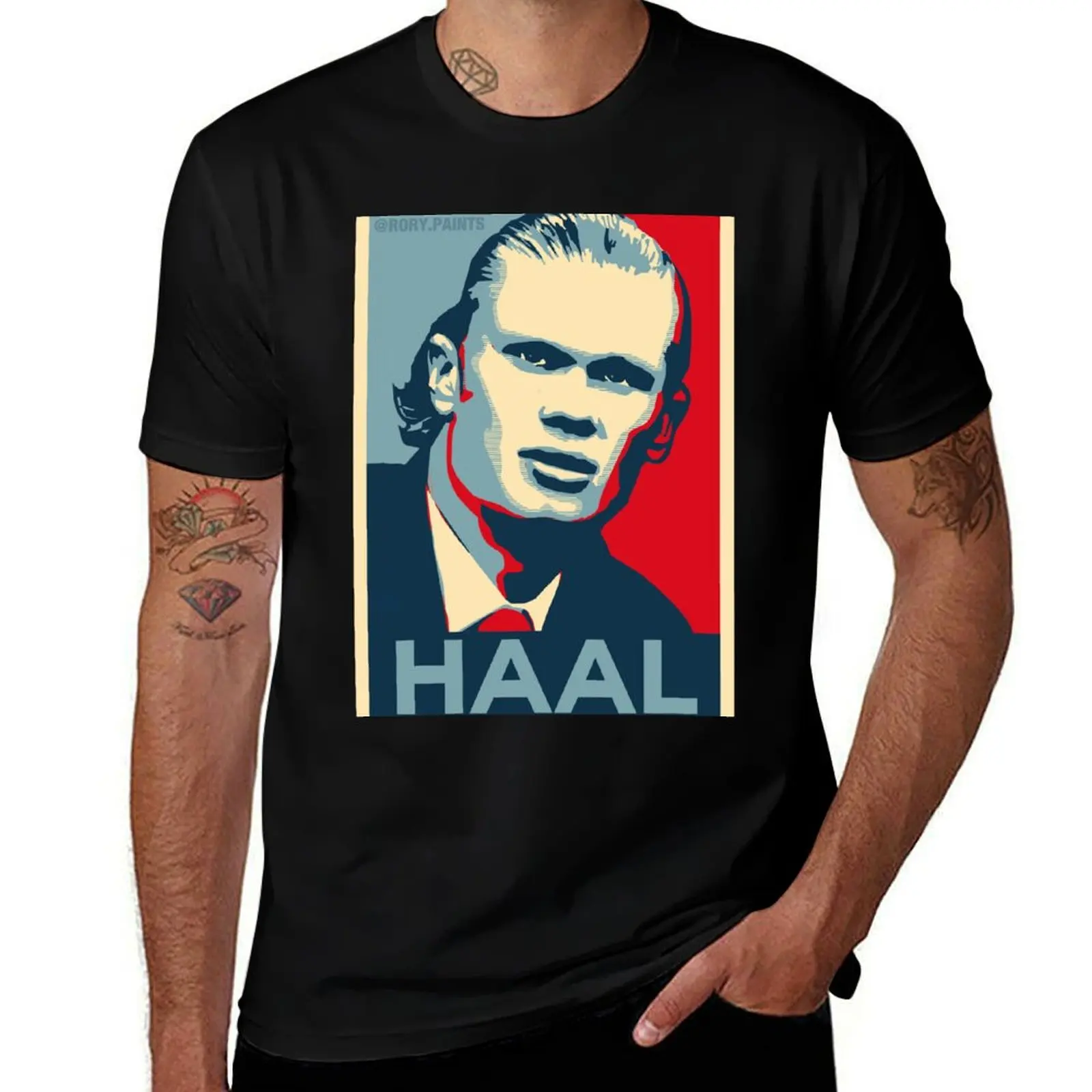 Haaland Hope - Vote Haal T-Shirt T-shirt basique à manches courtes de couleur unie