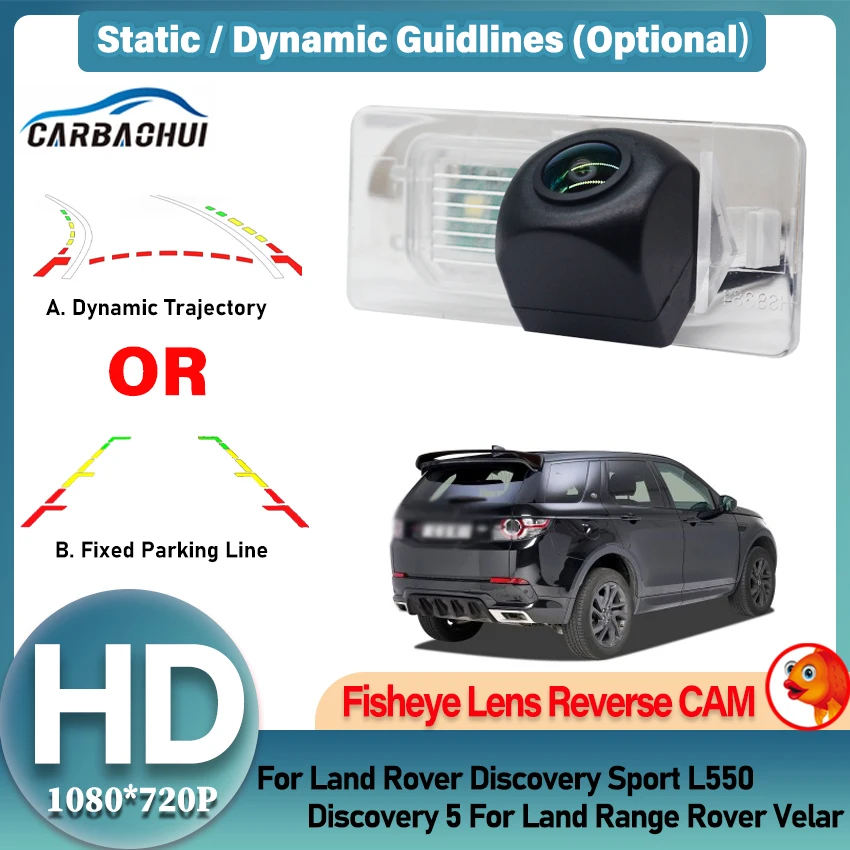 For Land Rover Discovery Sport L550 Discovery 5 For Land Range Rover Velar 2018~2023 Car Rear View Backup Reverse Camera HD