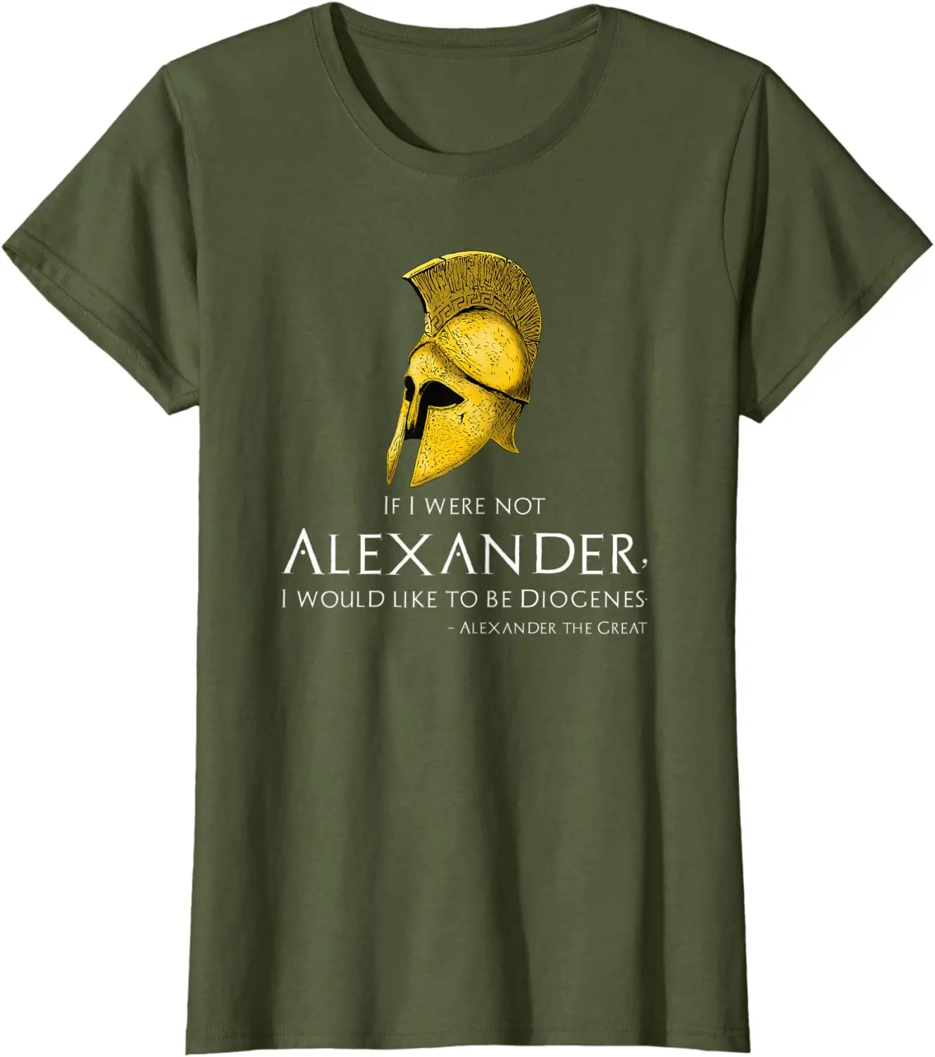 Ancient Classical Greek Alexander The Great To Diogenes T-Shirt. Premium Cotton Short Sleeve O-Neck Mens T Shirt New S-3XL