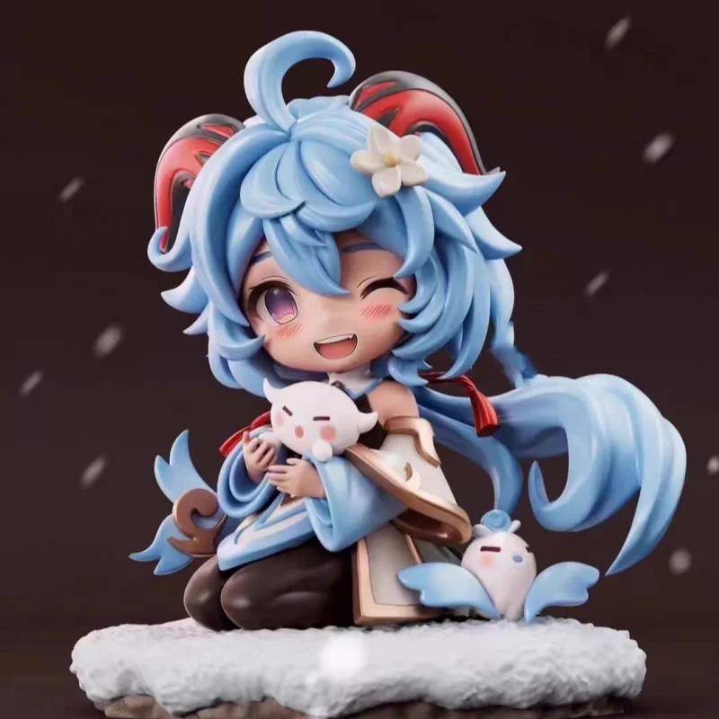 Gk Genshin Impact Q-versie Handgemaakte walnoot Animatie Spot Game Omringende mooie tafelbladdecoratie Tide Play Model Doll Gift