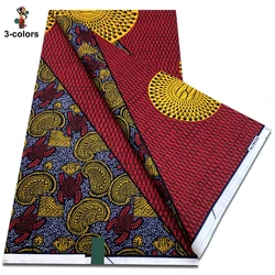 Newest Ankara Wax Fabric High Quality Cotton Wax Print Guaranteed Veritable African Real Wax Fabric Soft Party Dress Diy Pagne