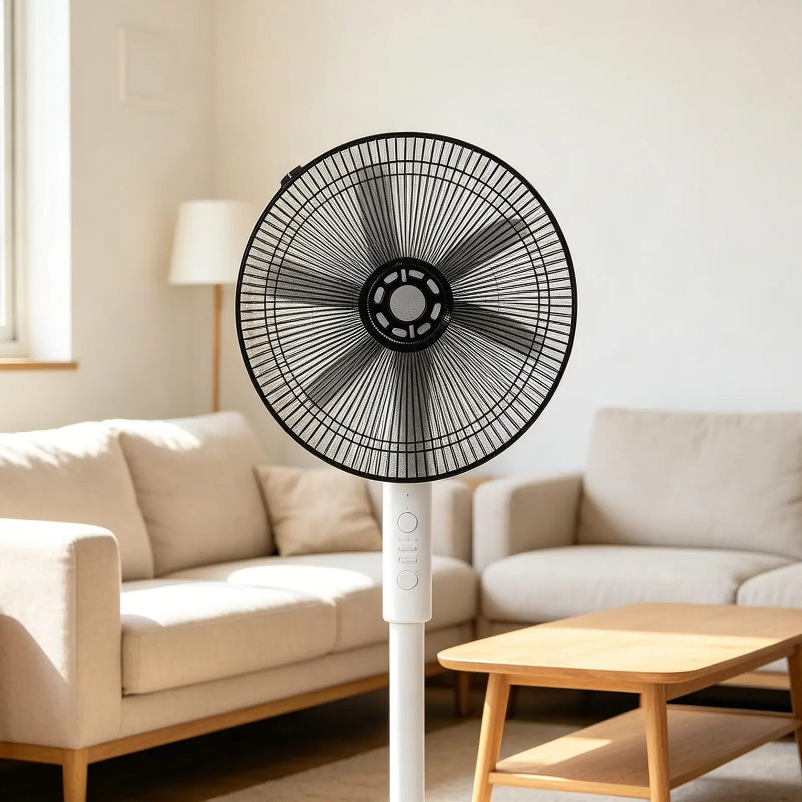 1 Set Floor Electric Fan Guard Cover Fan Washable Iron Mesh Fan Guard Replacement Cover For 16 Inch Pedestal Fan Rear Grill