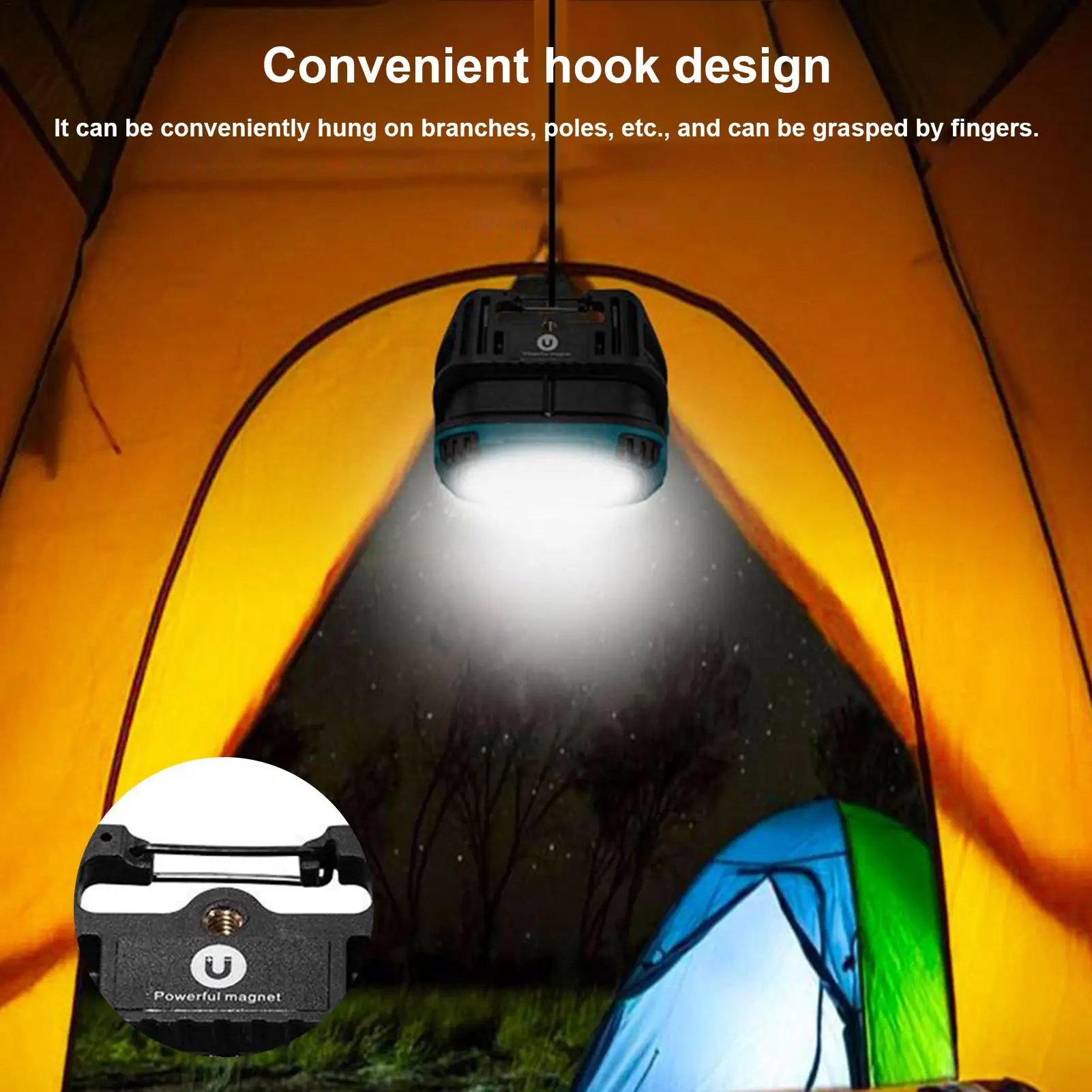 

Work Lights Rechargeable Portable Camping Light Dustproof Waterproof USB Charging Lamp For Outdoor Adventures Car Automotive