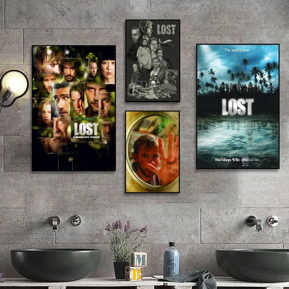 Lost movie Poster No Framed Poster Kraft Club Bar Paper Vintage Poster Wall Art Painting Bedroom Study Stickers