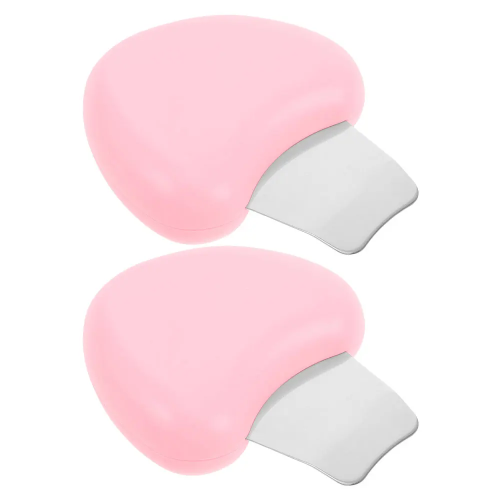 2 pezzi raschietto manuale per punti neri strumento per la rimozione del viso estrattore per la pulizia profonda dei pori spatola per la cura della pelle del viso strumento liscio