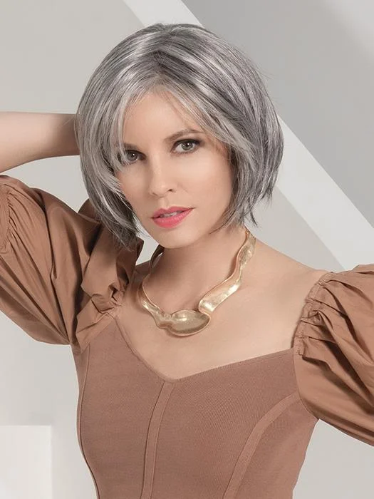Mix Silver Gray 8 Inch Short Bob Human Hair Wigs For Women 4x4 Lace Closure Pre Plucked Lace Wigs Sophie's