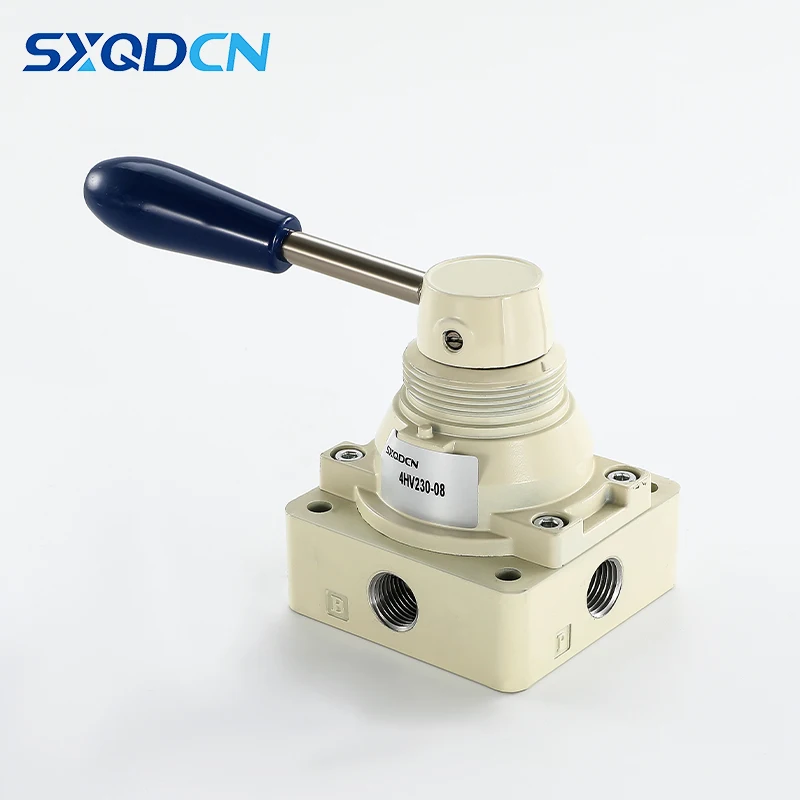 Válvula rotativa manual de empuje manual neumática fácil de usar 4HV230-08