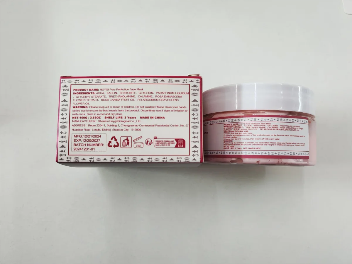 Маска для лица Pore Perfection с розовой глиной и розой — глубоко очищающая глиняная маска минимизирования Фото №3