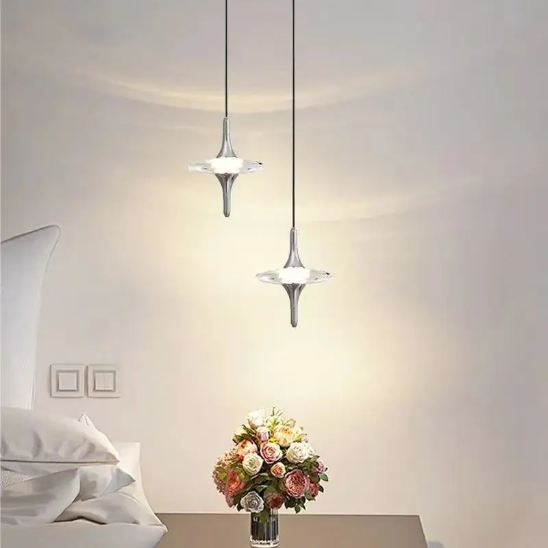 

Современные подвесные светильники «Летающая тарелка» с кристаллами K9, бра для гостиной, спальни, прикроватные светильники, декоративные звездные светильники для прихожей