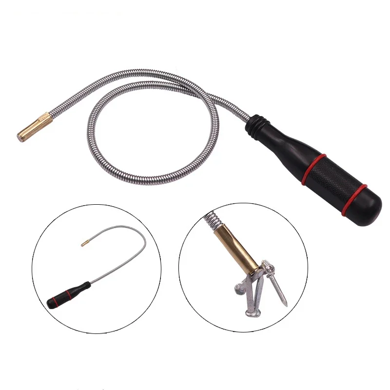

Suction Bar Magnet Spring Grip Grabber Portable Hand Tools Foldable Strong Magnetic Pickup Tool Metal Flexible Pick Up Tool