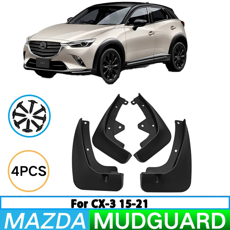 For Mazda CX-3 2015-2021 Car Tire Fender Splash Wound Front and Rear Wheel Fender Auto Parts