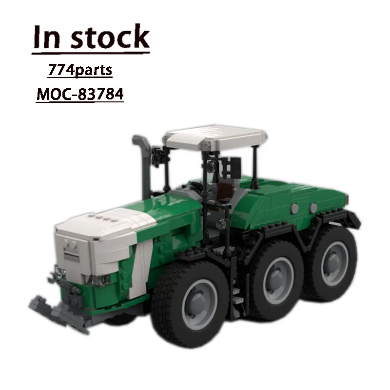 

MOC-83784Сельскохозяйственный трактор, сборка, строительный блок, модель 774 деталей, MOC, креативные строительные блоки, игрушка на день рождения для мальчика, подарок