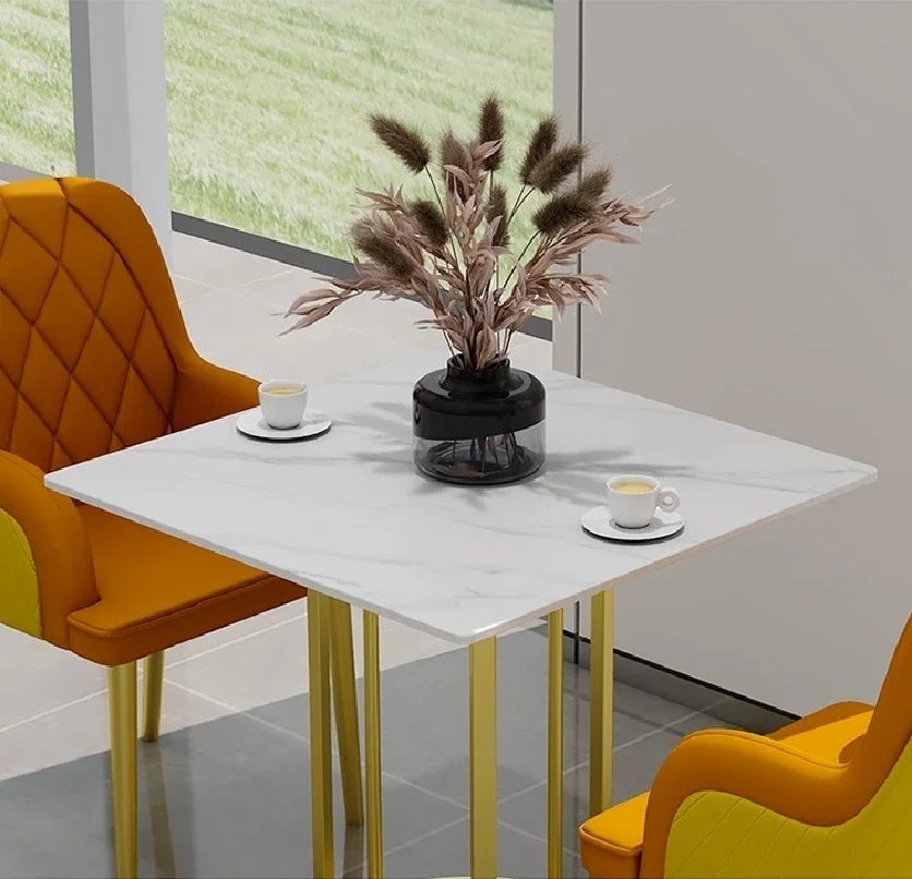 Luxury Hotel Coffee Table  Chair Set Dining Chairs Creative Casual Negotiation Sofa Dining Table Restaurant Furniture