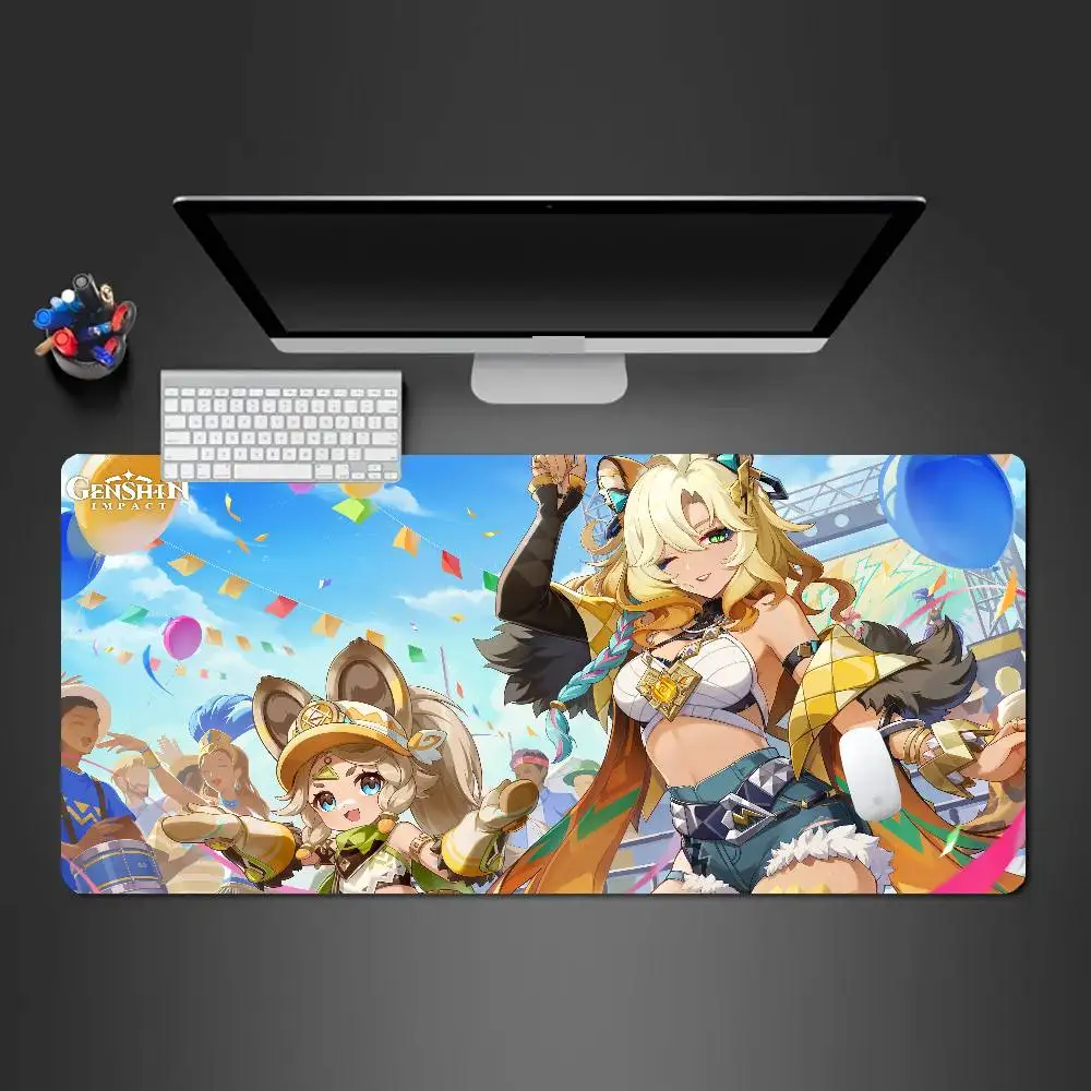 Xilonen Anime Game Genshin Impact Mousepad Non-slip Suitable For Office Computers Laptops E-sports Game Desk Mats XXL Keyboard