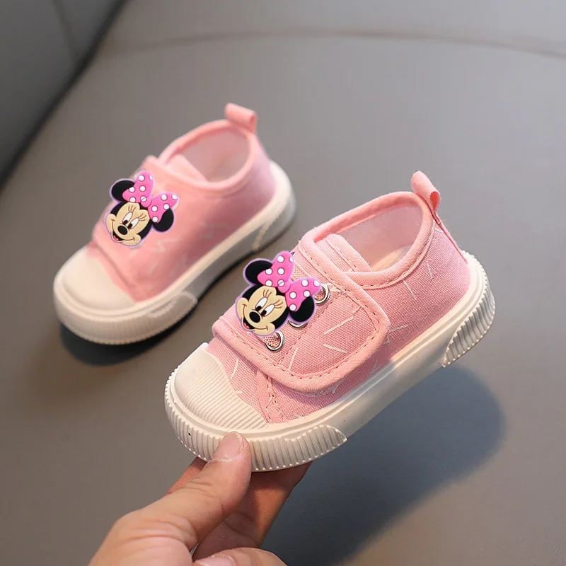 

Disney Children Canvas Shoes 2025 Spring Autumn New Boy1-6 Years Old Baby Shoes Casual Girl Low Top Board Shoes