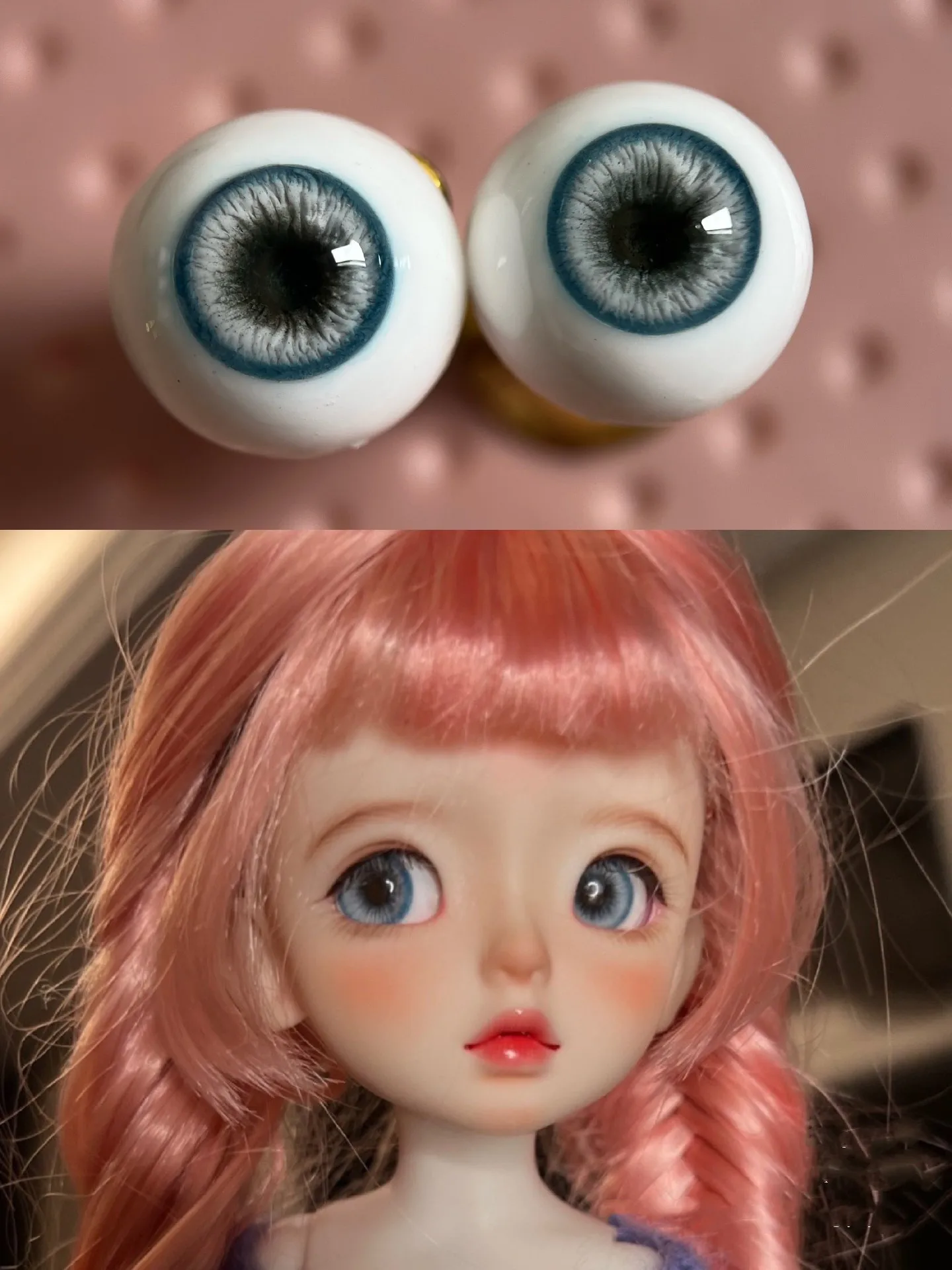 

Doll Accessories 8mm 10mm 12mm 14mm 16mm 18mm 19mm 20mm 22mm 24mm Safe Eyeball 1/4 1/3 1/2 BJD Doll Craft Eye Free Shipping