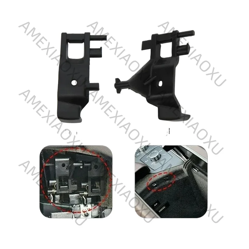 New 1666804103 Armrest Box Buckle Locker, 2PCS Console Armrest Box Buckle Clip Left Right For MercedesBenz C292 W166 X166 AMEXIA