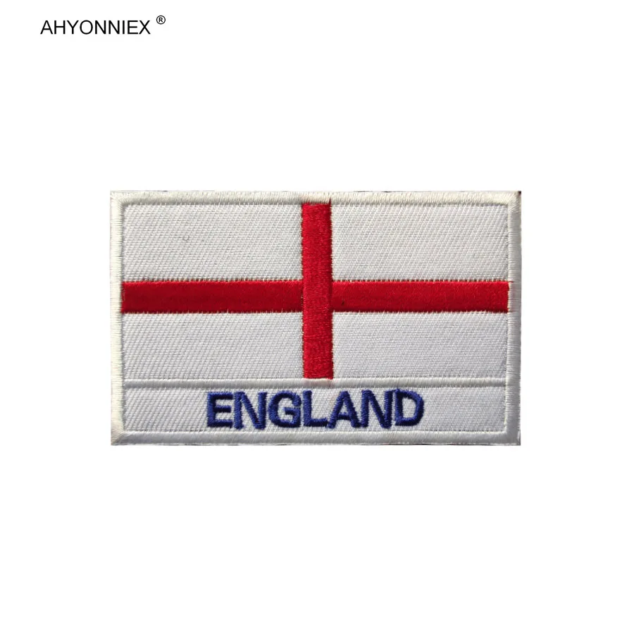 1PC Quality 3D Embroidered Ireland England Wales UK Flag Patch Sew On Clothes Armband Backpack Sticker DIY Applique 8CM X 5CM