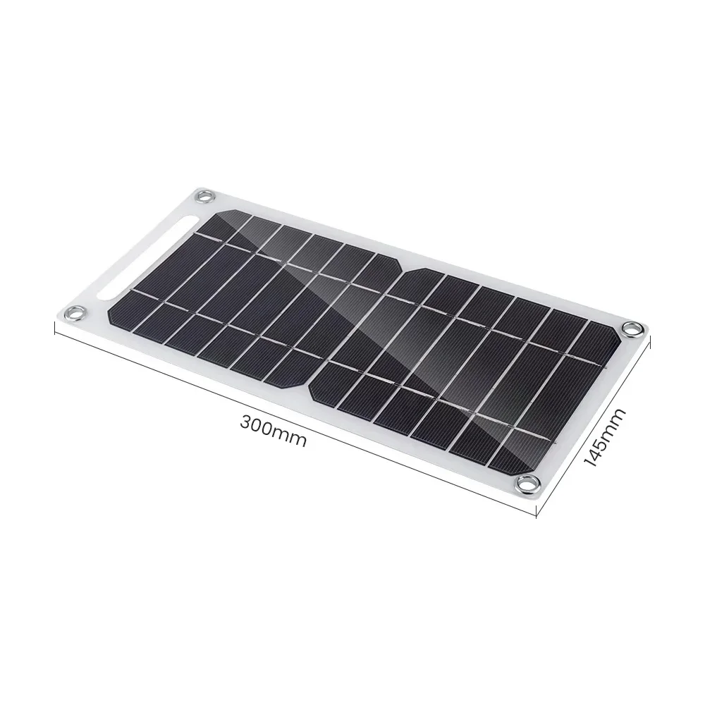 2024 New Solar Panel 30W Factory Direct Sales Solar Phone Power Bank Car Mobile Power Charging 6.8V EESBAO