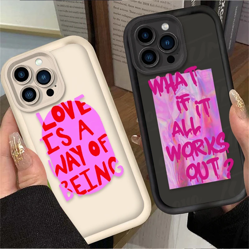 3D Colorful Maximalist More Amor Por Favor Case for iPhone 16 15 14 13 12 11 Pro Max XS X XR 8 7 6S Plus SE 2020 Soft TPU Cover