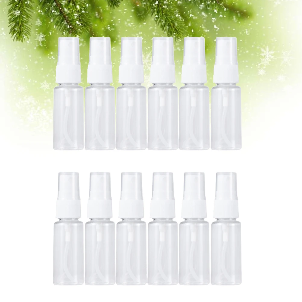 12pcs Plastic Travel Bottles 50Ml Refillable Portable Spray Bottle For Alcohol Makeup Empty Container Skincare Tool
