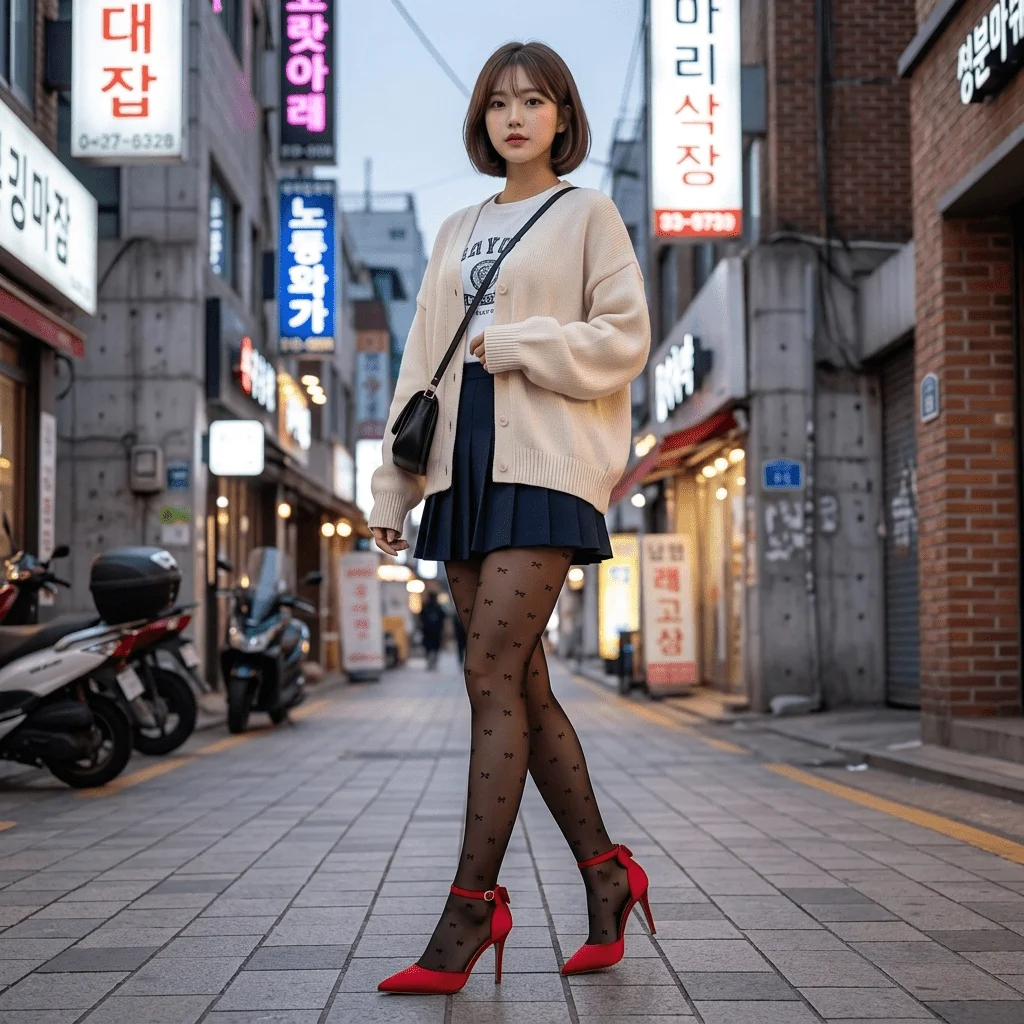 1 pair of commuting versatile bow tie black silk thin cut sheer flesh pantyhose, slimming and beautiful leg stockings