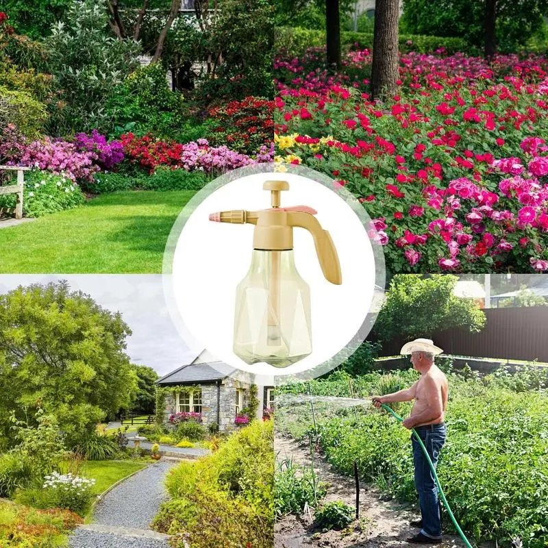 1.5 L Hand Pressure Bottle Garden Pump Sprayer Lawn Adjustable Water Mister For Sprinkle Plant Mister Spraying Weeds Home garden