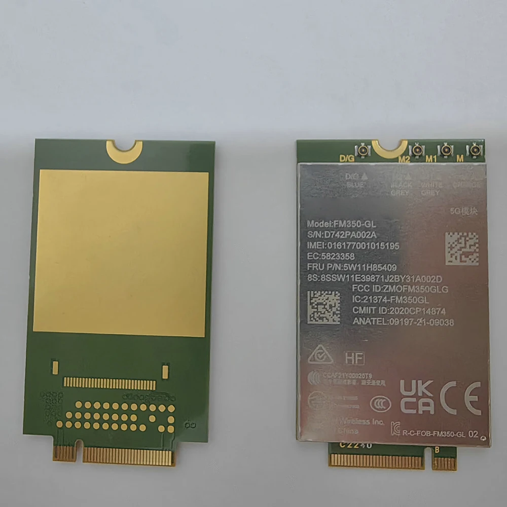 FM350-GL FRU 5W11H85409 5G NR M.2 Sub-6GHz Module WWAN Card For ThinkPad X1 Carbon 11th Gen Laptop