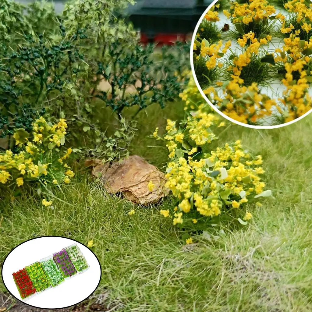 28 stücke diy Miniatur blumen statische Modellbahn architektur landschaft