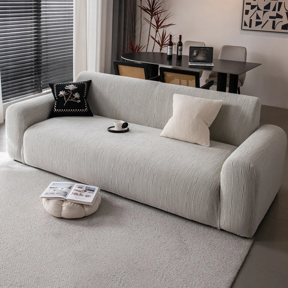 Jacquard Sofa Cover for Living Room Slipcovers Stretch Polar Fleece Armchair Protector Elastic L Shaped Sofa 1/2/3/4 Seater