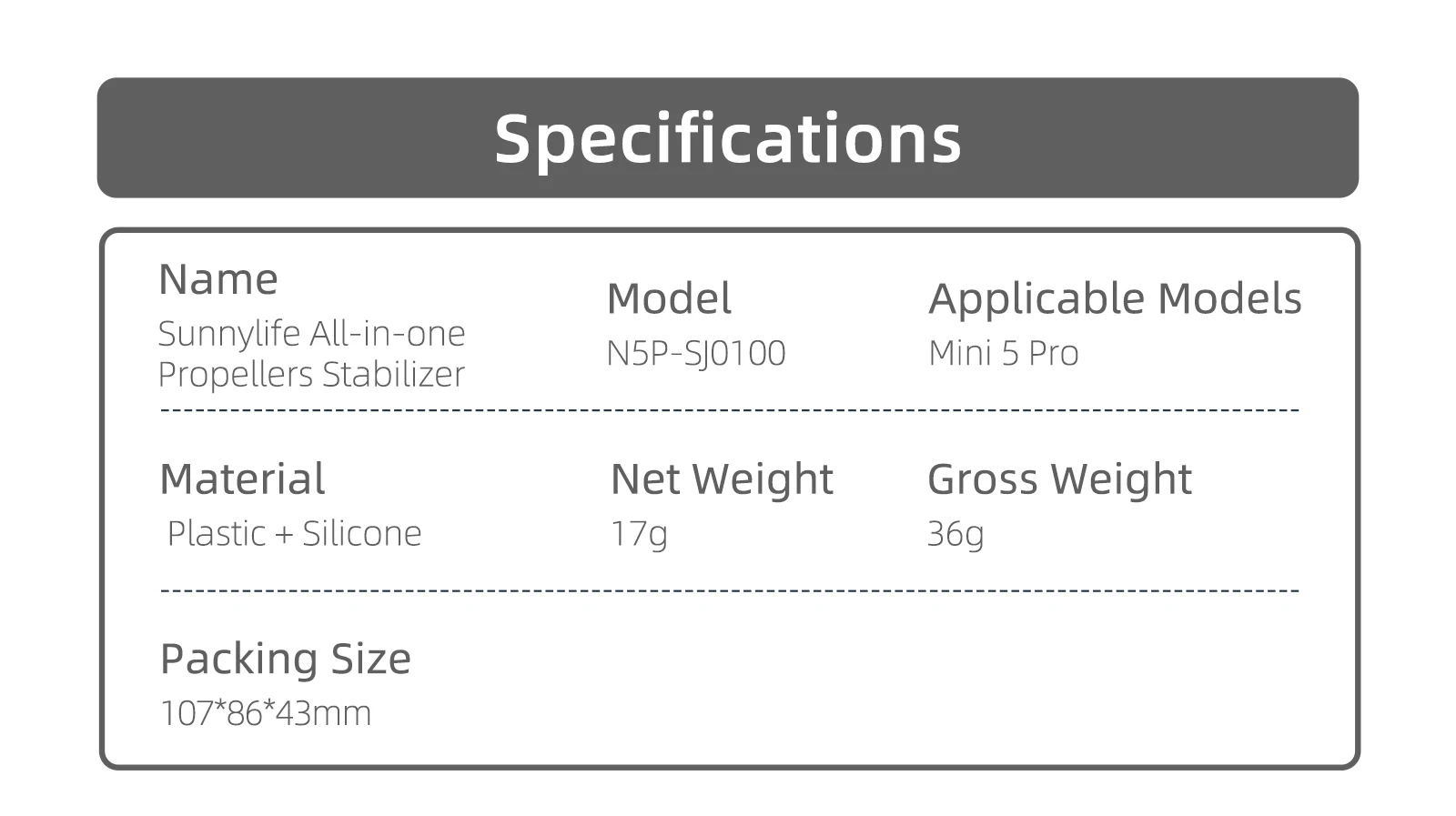 

For Mini 5 pro Propeller Protection Cover Accessory - Durable Cover for Drone Safety