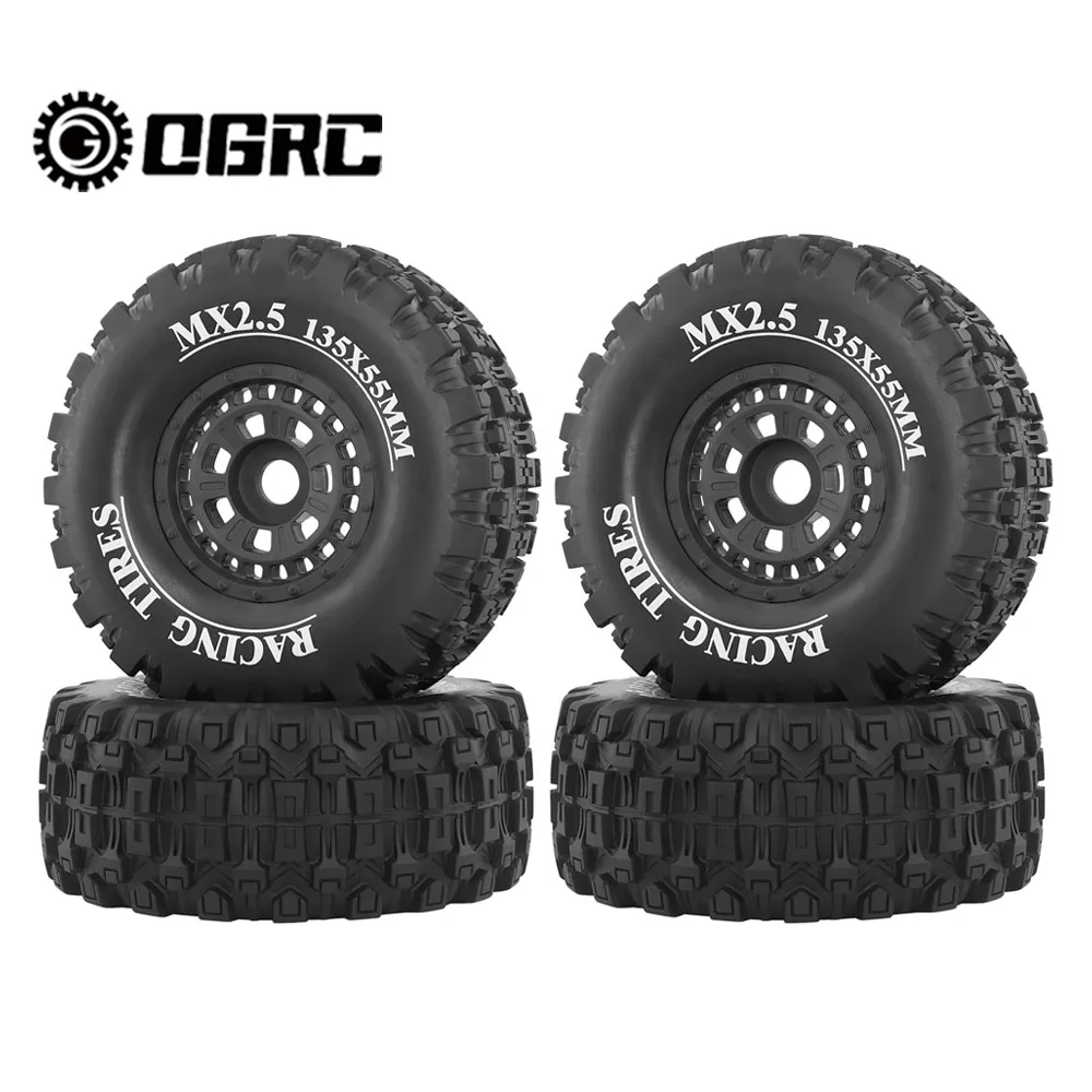 OGRC MX2.5 RC ホイールタイヤ 17mm 六角ハブホイールタイヤ 135mm*25mm TRAXXAS UDR ARRMA 1/7 1/8 Mojave アップグレードパーツ用