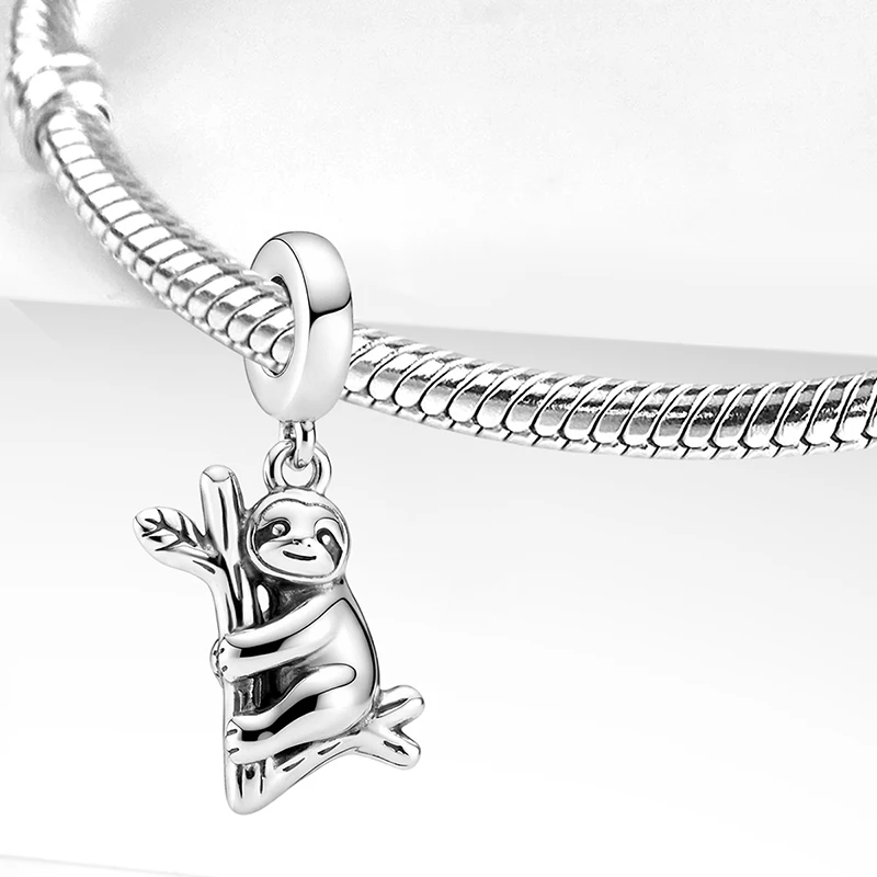 925 Sterling Silber Niedliche Tiere Weiße Tauben Schwäne Anhänger Perle DIY Armband Armreif Herstellung Geschenk Hochwertiger Feinschmuck – Detail 17