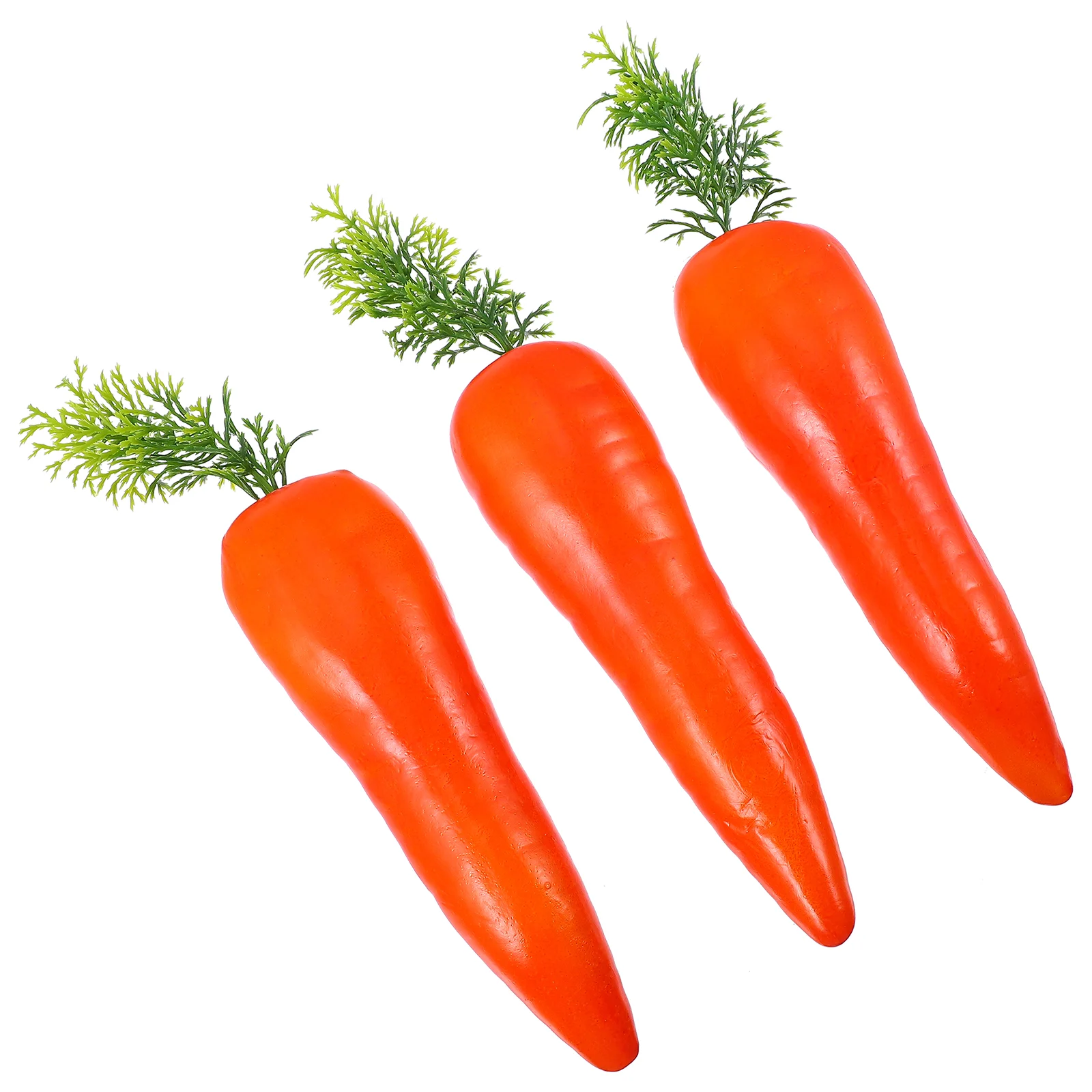 3 Pcs Smart Plant Pot Simulated Carrot Decoration Easter Simulation Carrots Artificial Foams Decorate Toy for Party Orange Baby