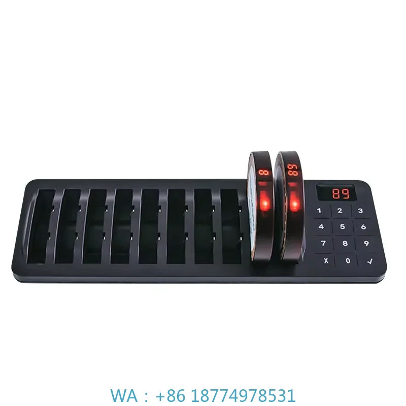 Customer Call Queuing System 10 Pagers for Restaurants Clinic Hot Sale Cheaper Price Calling System Long Range Wireless Buzzer