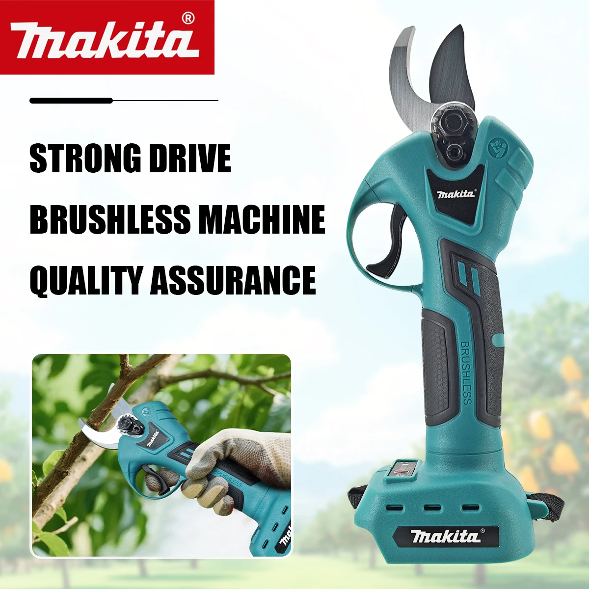 

Профессиональные беспроводные электрические ножницы-секаторы Makita для обрезки, беспроводные дрели-инструменты, садовый секатор для аккумулятора 18В