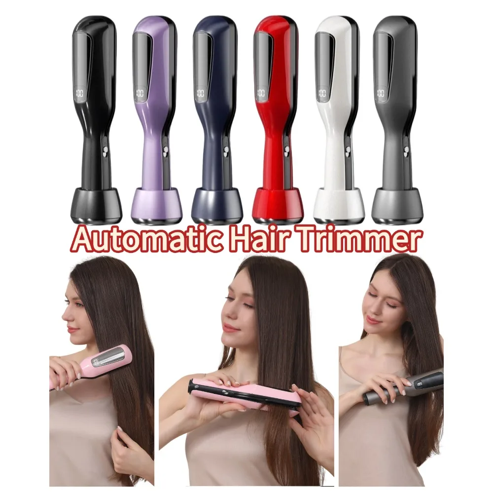 Cordless Split End Hair Trimmers for Girl Automatic Split Ends Removers Hair Clipper LED Display Cutting Tool Salon Styling Tool